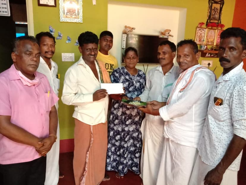 ಕೊರೋನಾ ಸಂದರ್ಭ ದೇವಸ್ಥಾನದ ವತಿಯಿಂದ ಗೌರವದನ ಕಿಟ್ ವಿತಾರಣೆ